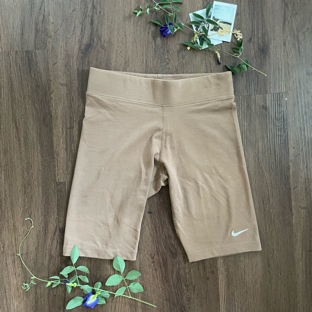 Nike Tan Biker Shorts